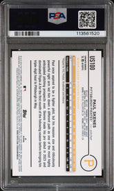 2024 Topps Update Paul Skenes #US100 Jack O' Lantern PSA 10
